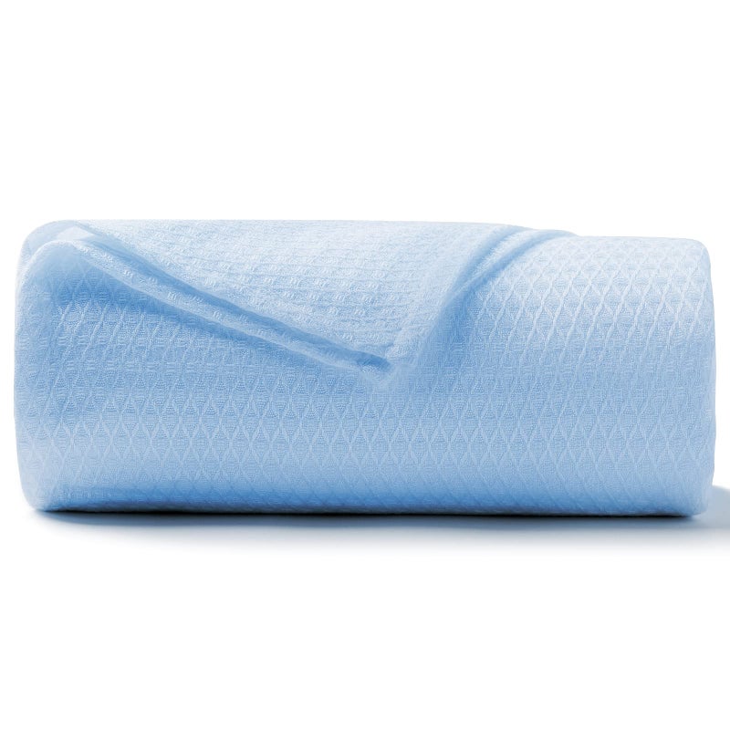 DANGTOP Cooling Blanket, 100% Bamboo-Derived Rayon, Absorbs Body Heat, Ultra-Cool Lightweight, Blue, 90x108 inches - Image 2